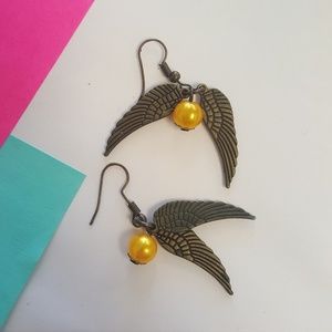 Harry Potter Quidditch Snitch Earrings